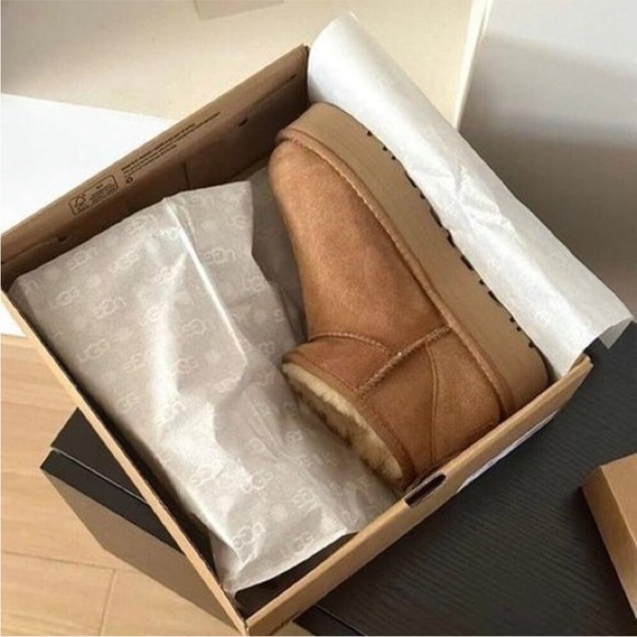 UGG Tan Ankle Boots - Picture 5 of 6